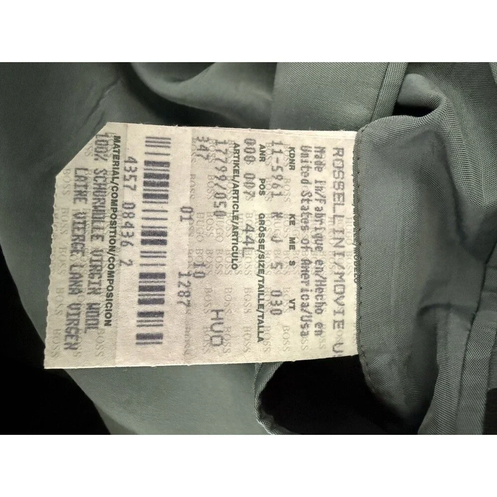 Hugo Boss Rossellini Movie Mens Suit Two Piece 44L  Gray Mens Three Button Wool